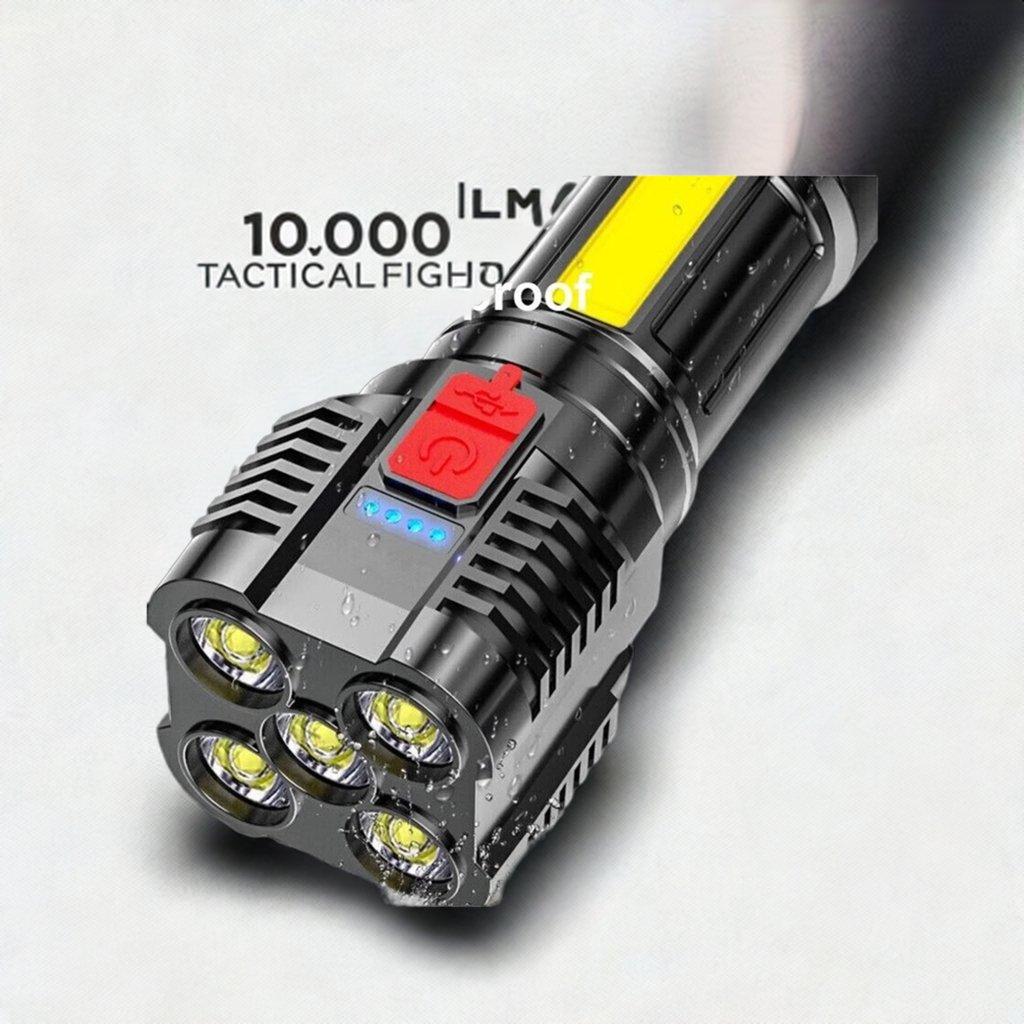 10000LM Rechargeable Tactical Flashlight - Pixel World Store