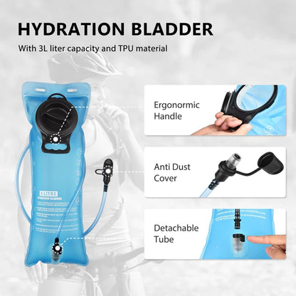 17L Hydration Backpack with 3L Bladder - Pixel World Store