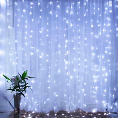 300 LED Curtain String Lights 