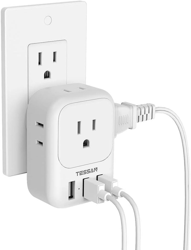 4 - in - 1 USB Charger Block, 3 USB Ports - Pixel World Store