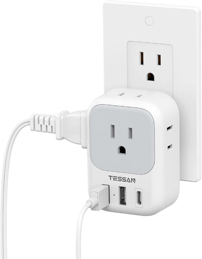 4 - in - 1 USB Charger Block, 3 USB Ports - Pixel World Store