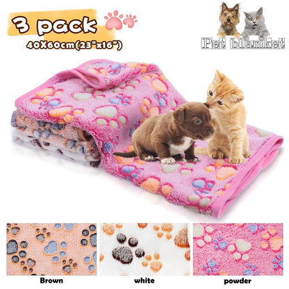 ALPACASSO Super Soft Fleece Pet Blanket - 3 - Pack - Pixel World Store