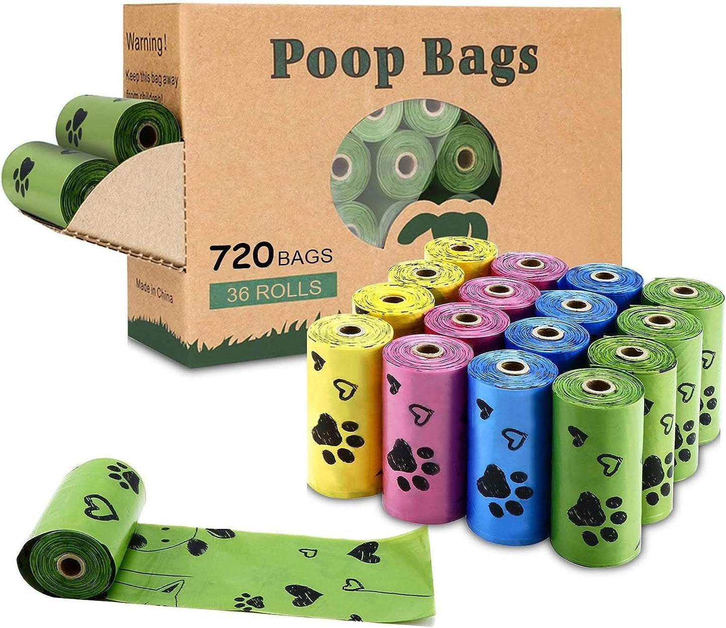 Biodegradable Dog Poop Bags, 720 Count - Pixel World Store