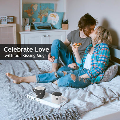 Ceramic Kissing Mugs - Pixel World Store