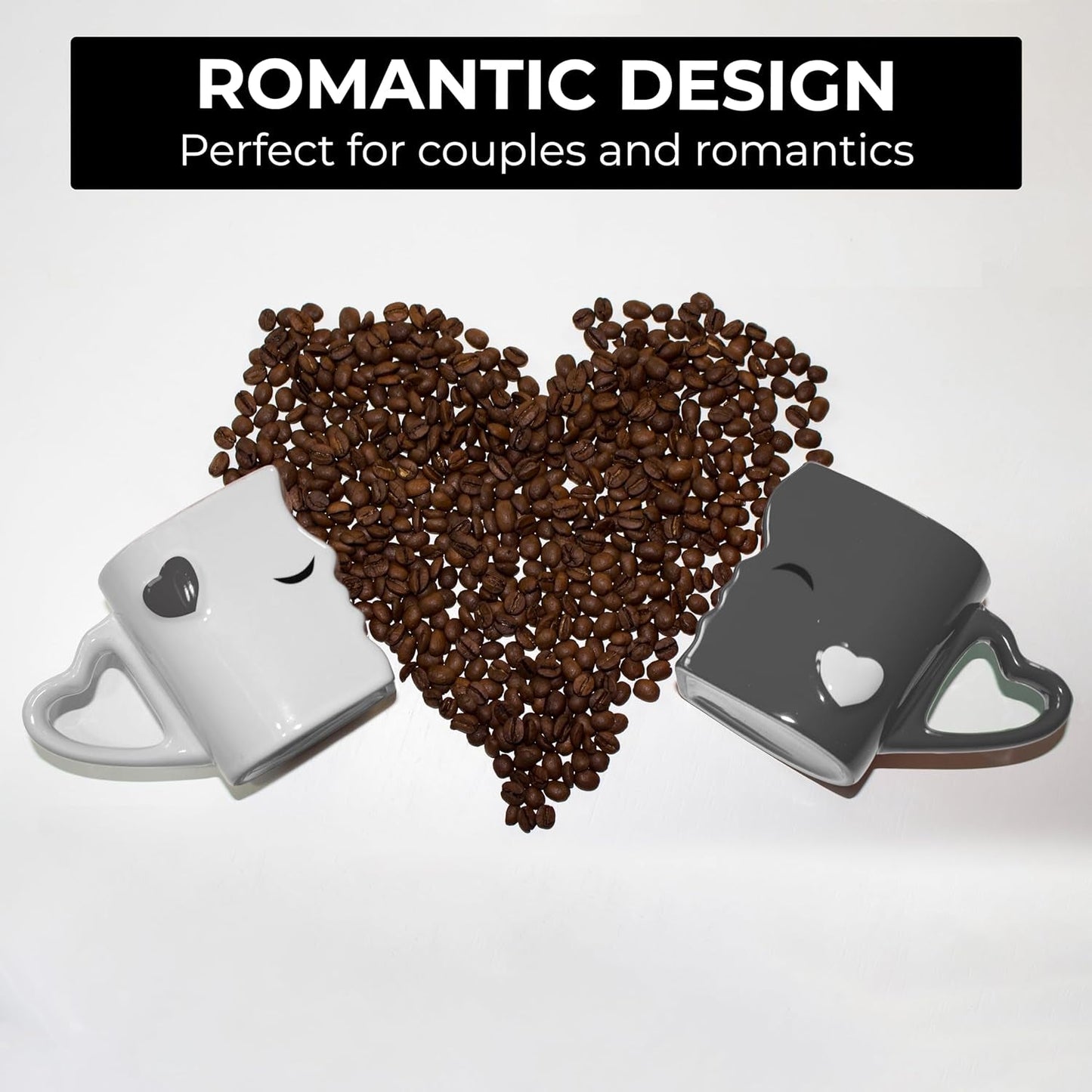 Ceramic Kissing Mugs - Pixel World Store