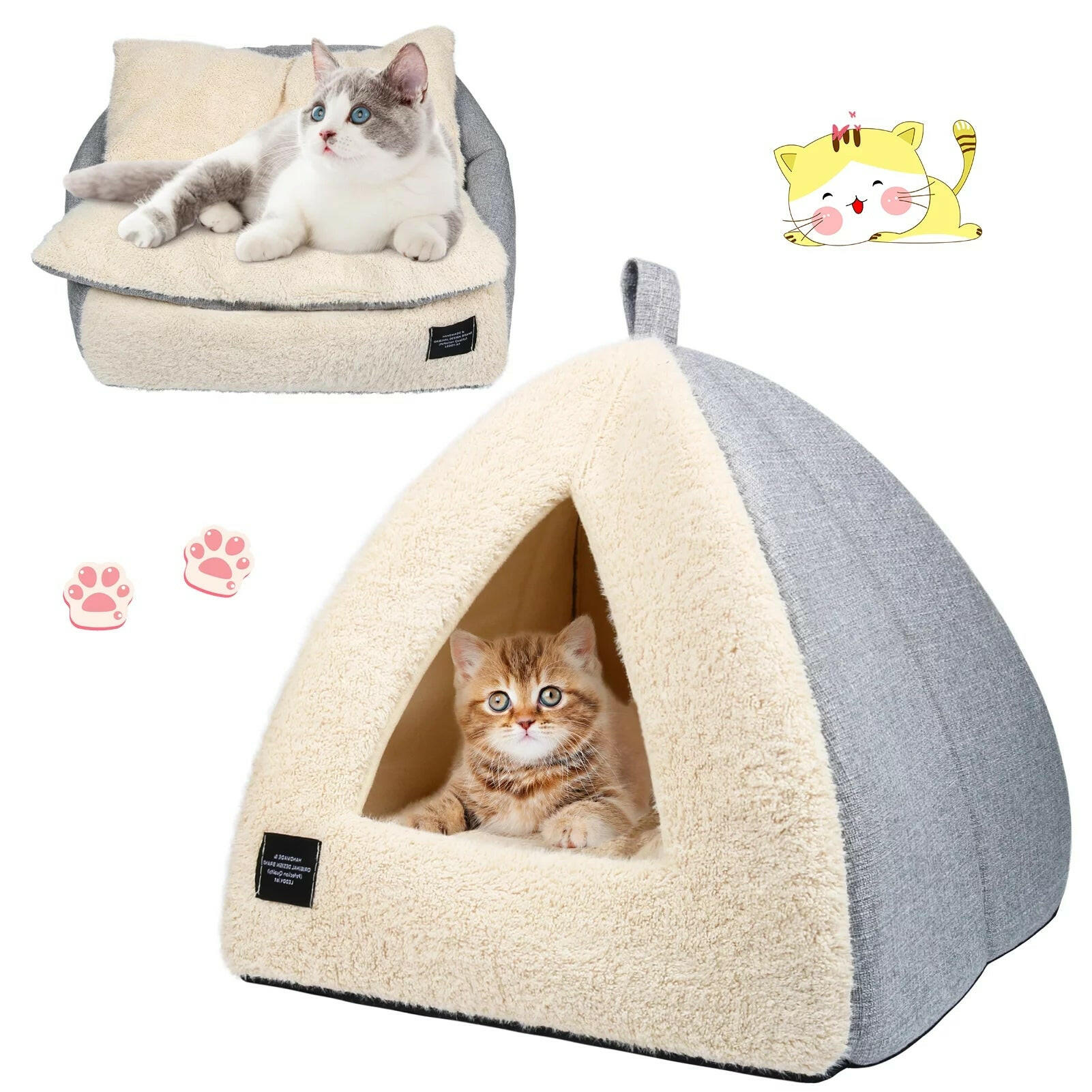 Cozy Cat Cave Bed - Pixel World Store