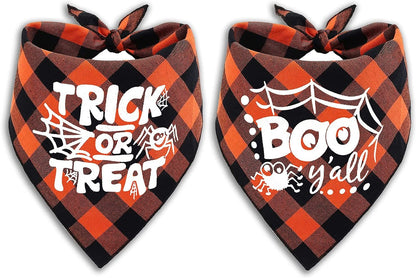 Cranberrypet Halloween Bandanas for Dogs (2 - Pack) - Pixel World Store