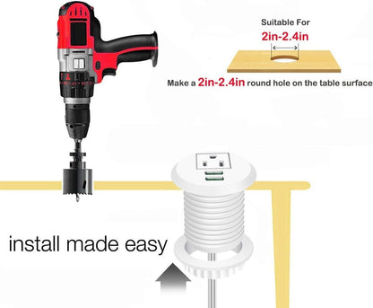 Desk Power Grommet with USB