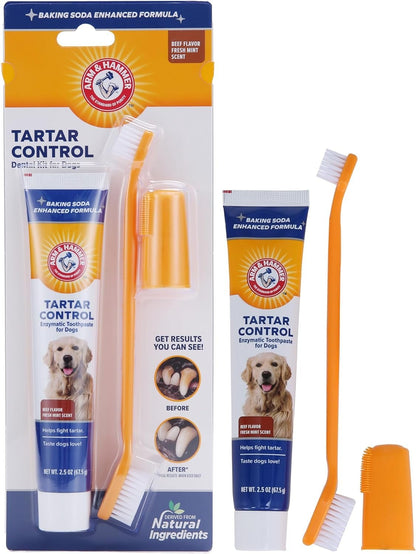 Dog Dental Kit with Toothpaste, Toothbrush & Fingerbrush - Pixel World Store