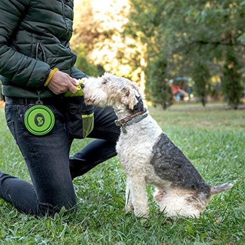 Dog Treat Pouch with Clicker & Bowl