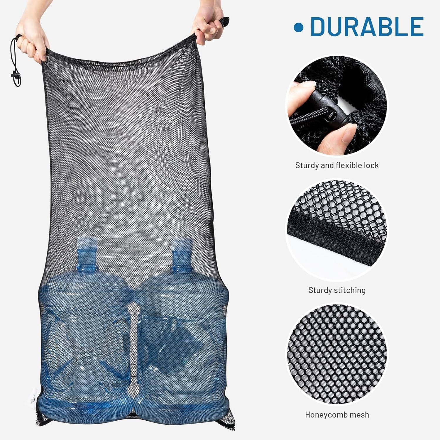 DoGeek Heavy Duty Mesh Ball Bag - Holds 10 - 12 Balls - Pixel World Store