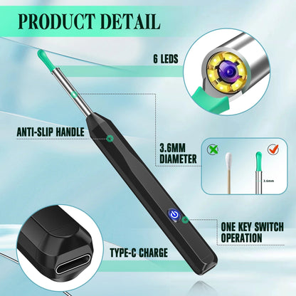 Ear Cleaner with Camera & Earwax Removal Kit - Pixel World Store