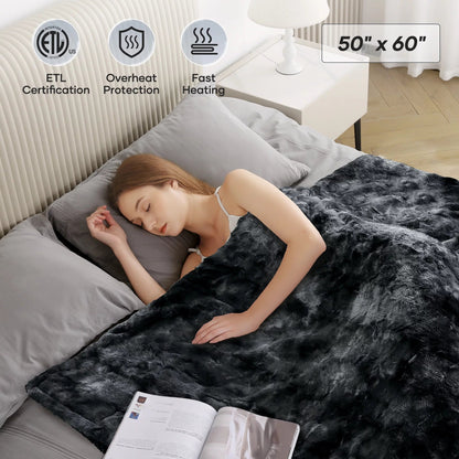 Electric Heated Throw Blanket with 6 Heat Settings & LED Display - Pixel World Store