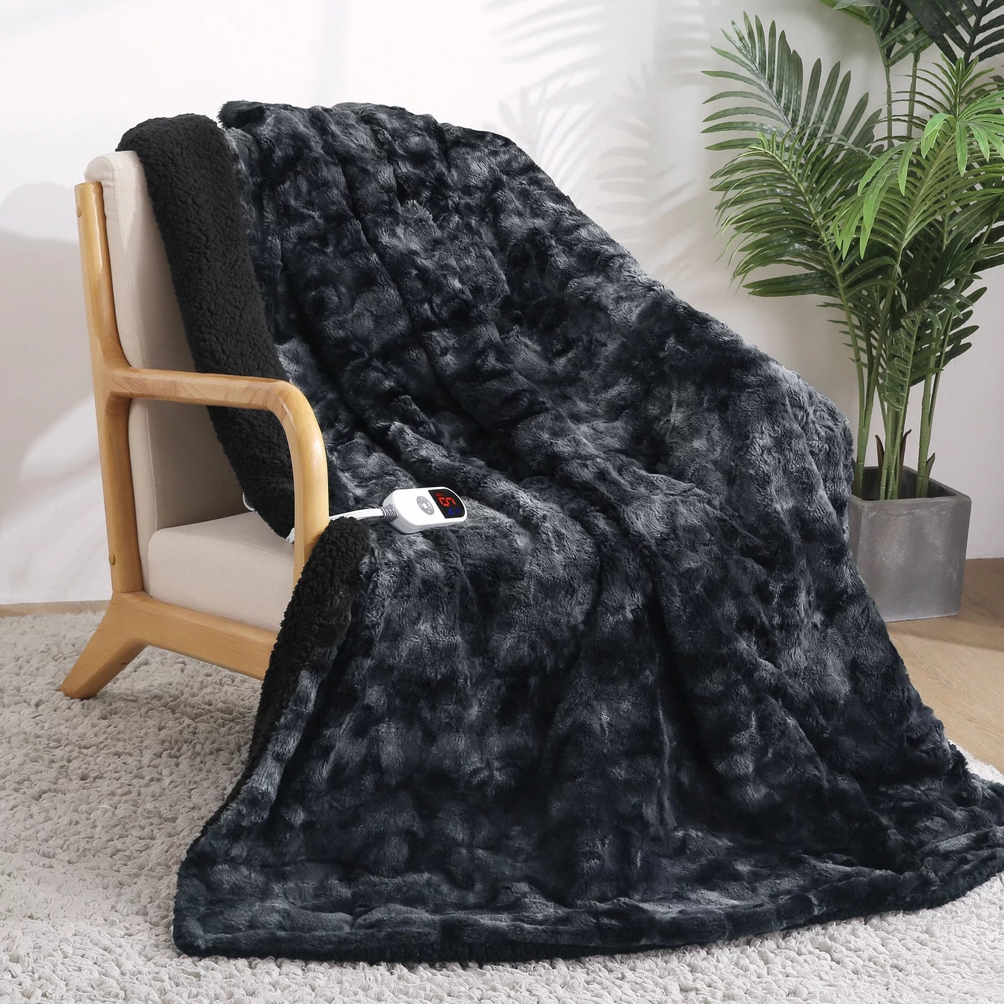 Electric Heated Throw Blanket with 6 Heat Settings & LED Display - Pixel World Store