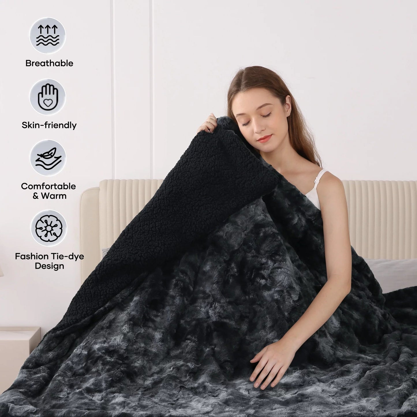 Electric Heated Throw Blanket with 6 Heat Settings & LED Display - Pixel World Store