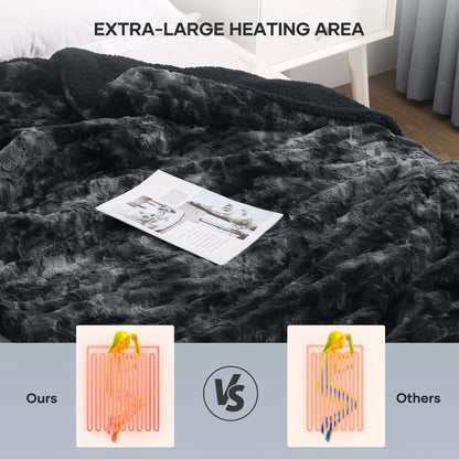 Electric Heated Throw Blanket with 6 Heat Settings & LED Display - Pixel World Store