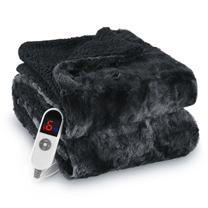 Electric Heated Throw Blanket with 6 Heat Settings & LED Display - Pixel World Store