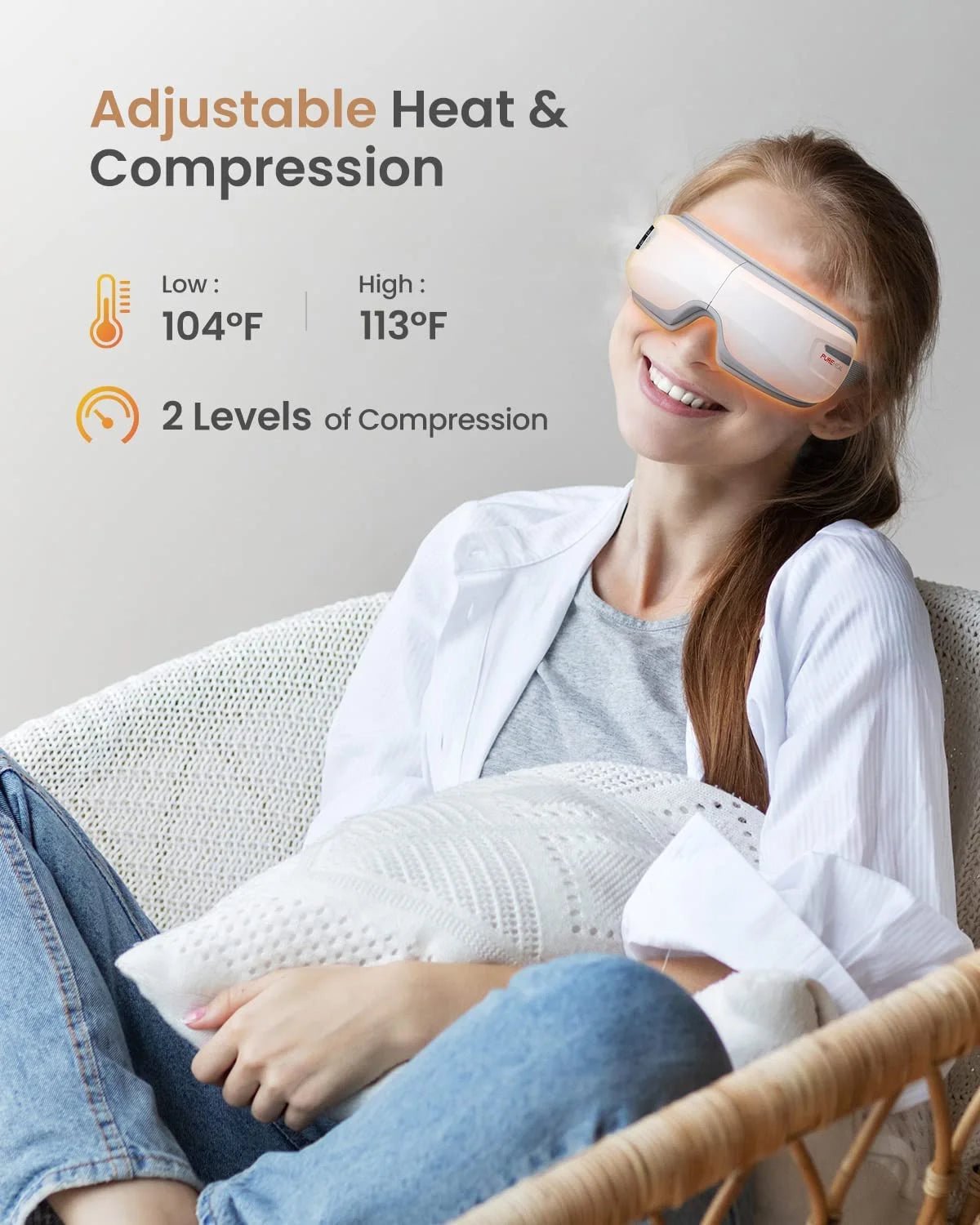 Heated Eye Massager with Air Compression for Eye Relax Care - Pixel World Store