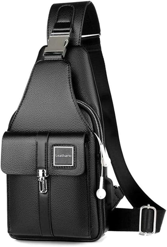 Leather Sling Bag for Men - Pixel World Store