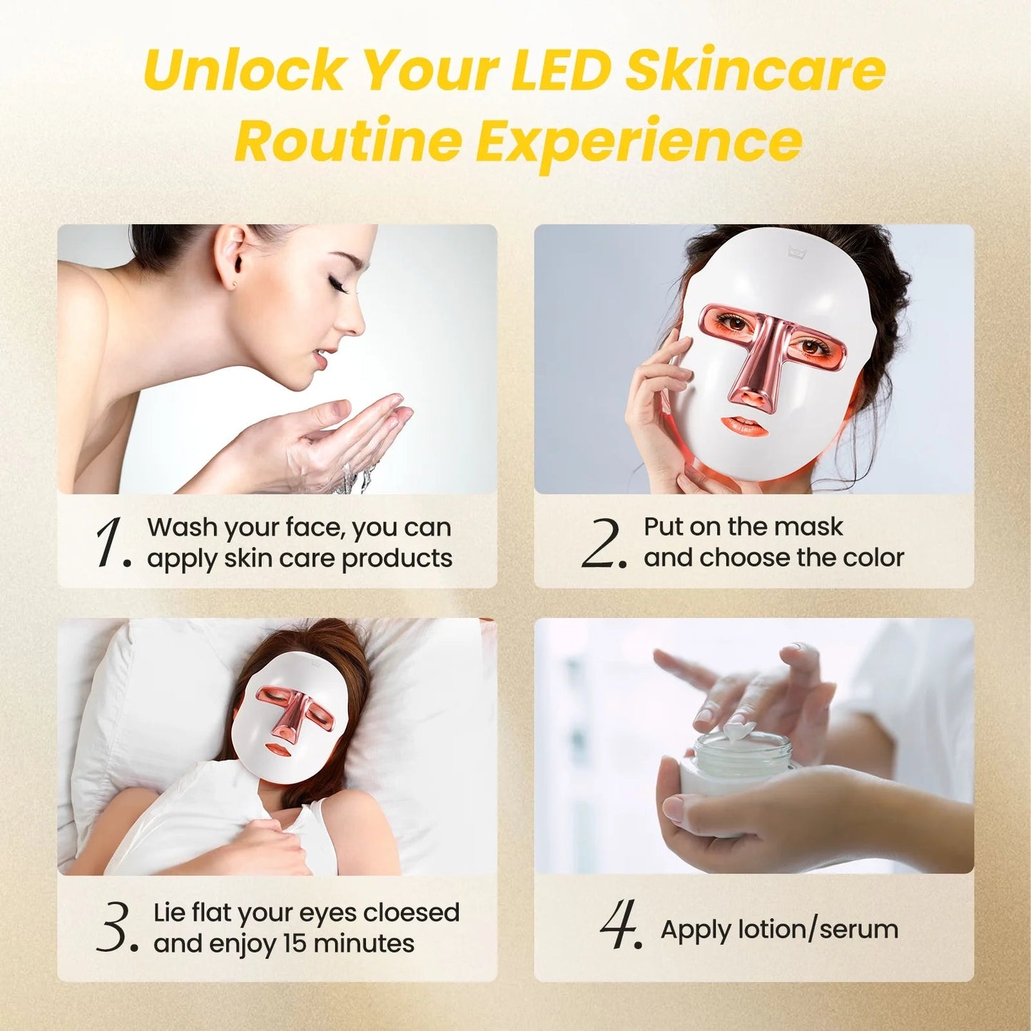 LED Face Mask - 7 Colors for Anti - Aging & Acne - Pixel World Store