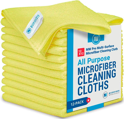 Microfiber Cleaning Cloths (12 - Pack) - Pixel World Store