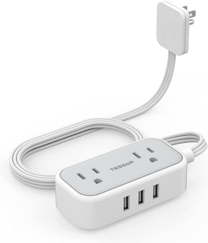 Mini Travel Power Strip with USB - Pixel World Store