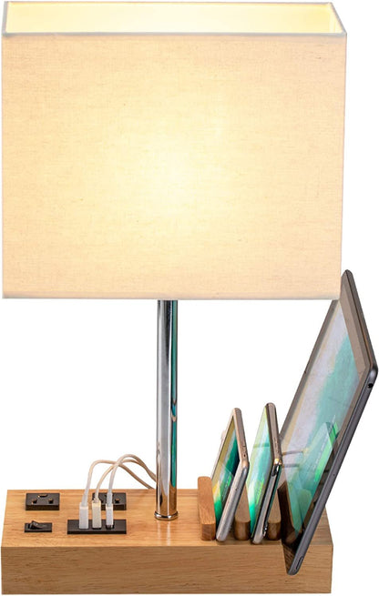 Multifunctional Desk Lamp with USB & AC Outlets - Pixel World Store