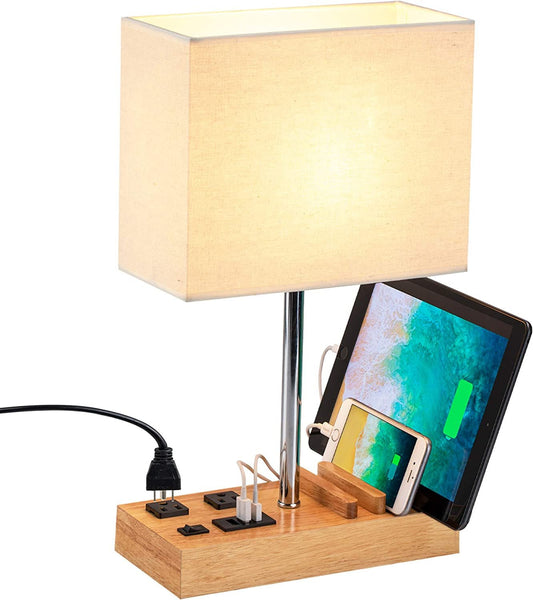 Multifunctional Desk Lamp with USB & AC Outlets - Pixel World Store