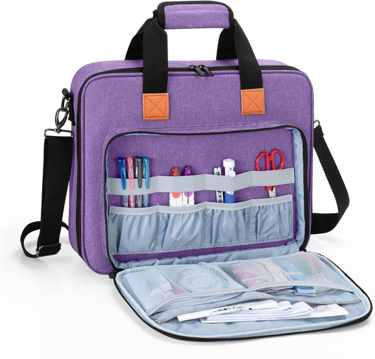 Padded Embroidery Project Bag with Storage for Hoops and Supplies - Pixel World Store