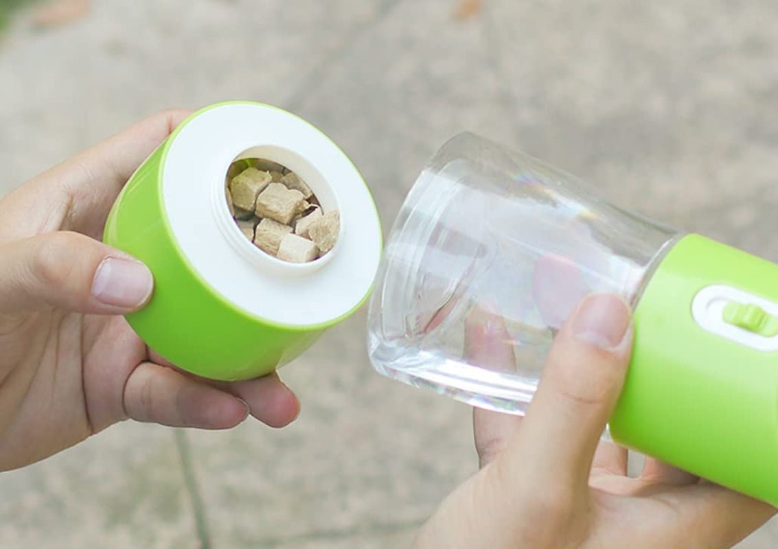 Portable Dog Water Bottle with Food Container - Pixel World Store