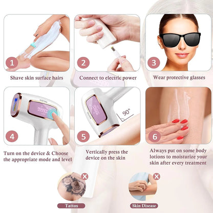 REDFMG IPL Laser Hair Removal for Women - Pixel World Store