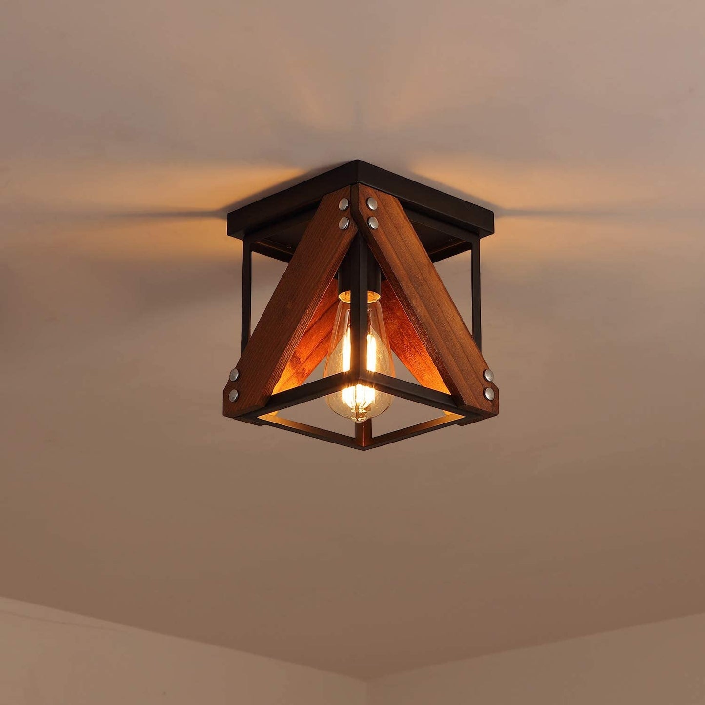 Rustic Industrial Ceiling Light - Pixel World Store