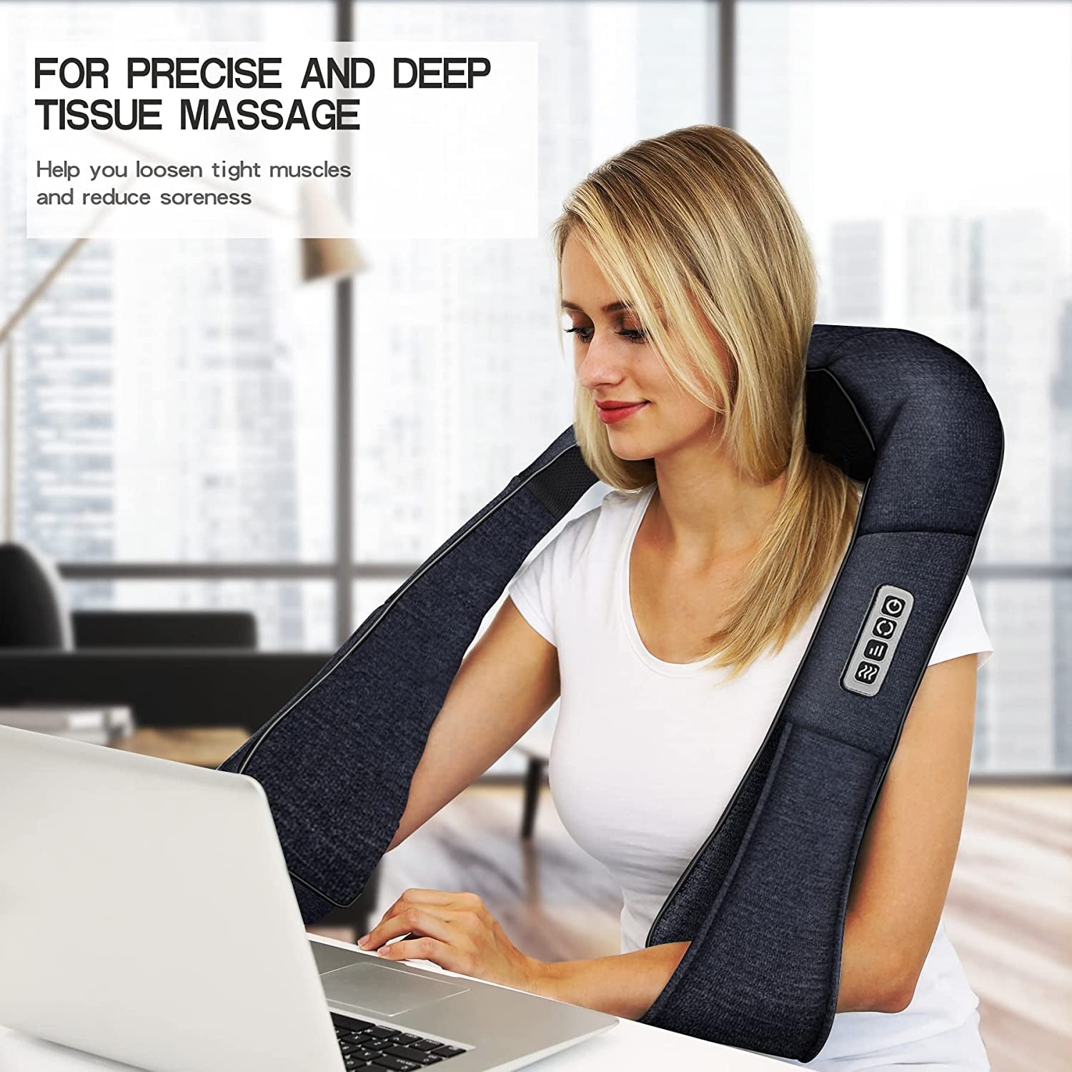 Shiatsu Neck & Back Massager with Heat - Pixel World Store