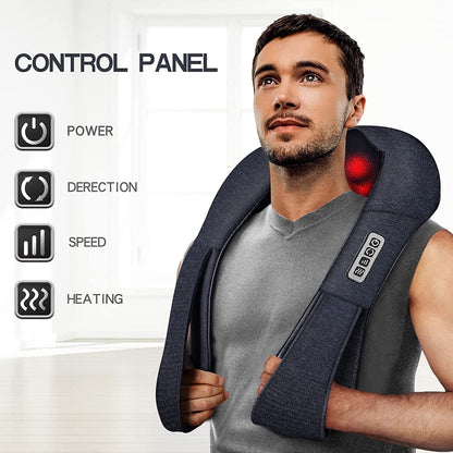 Shiatsu Neck & Back Massager with Heat - Pixel World Store