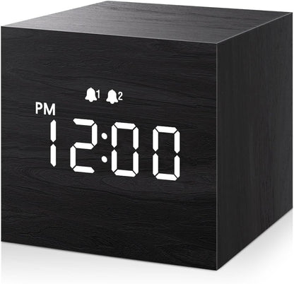 Small Wooden Digital Alarm Clock