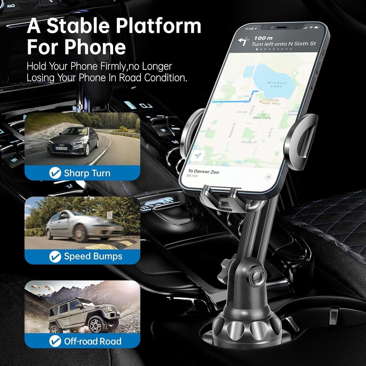 Stable Car Cup Phone Holder - Pixel World Store