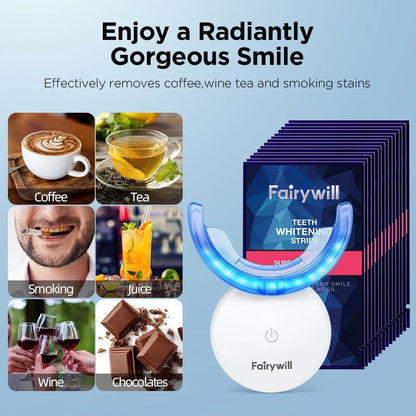 Teeth Whitening Kit with LED Light - Pixel World Store