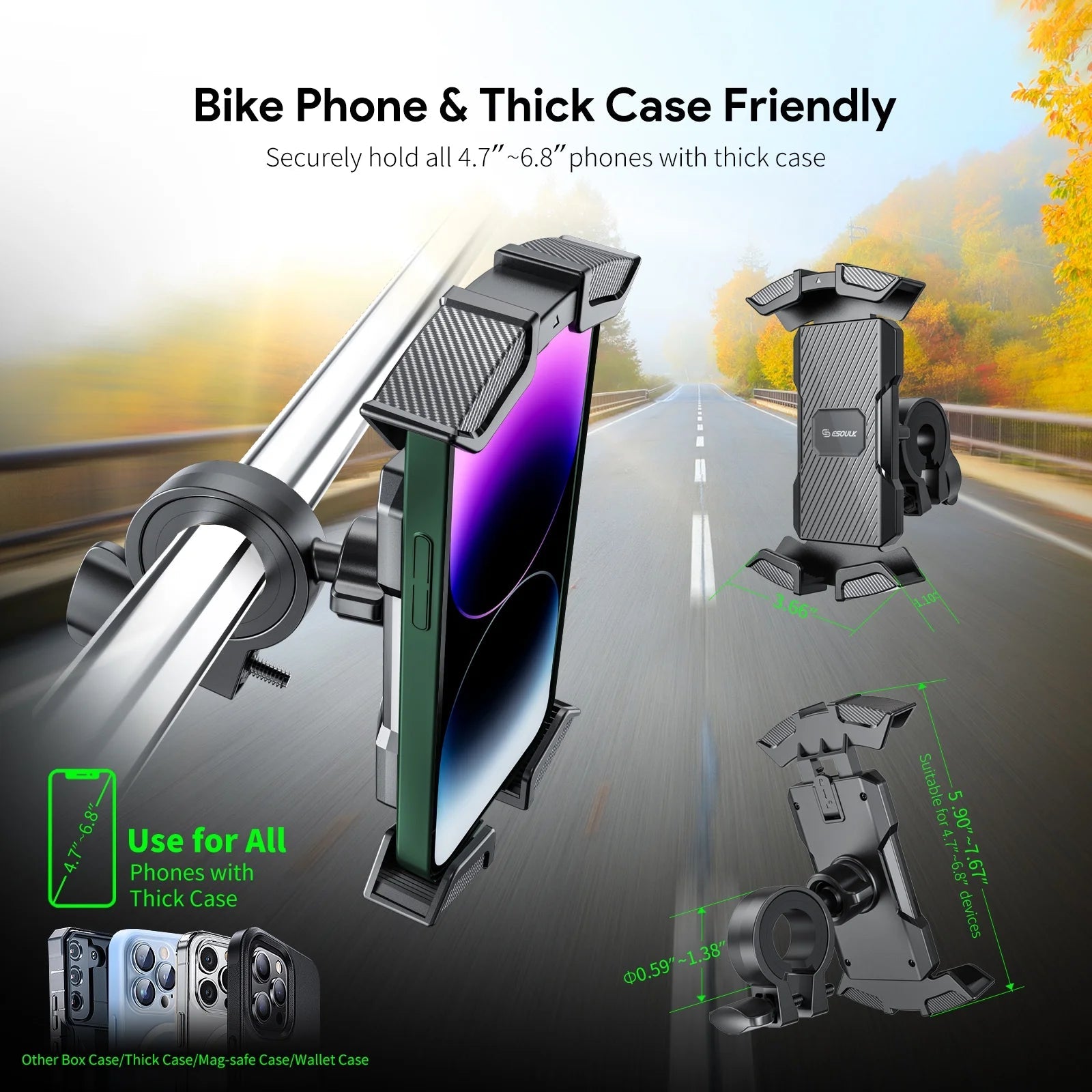 Universal Bike/Motorcycle Phone Mount - Pixel World Store