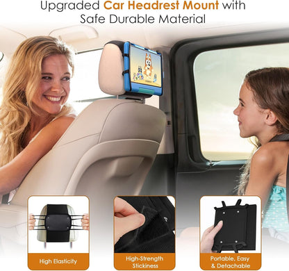 Universal Tablet Car Headrest Mount Holder for 7 - 12.9 Inch Devices - Pixel World Store