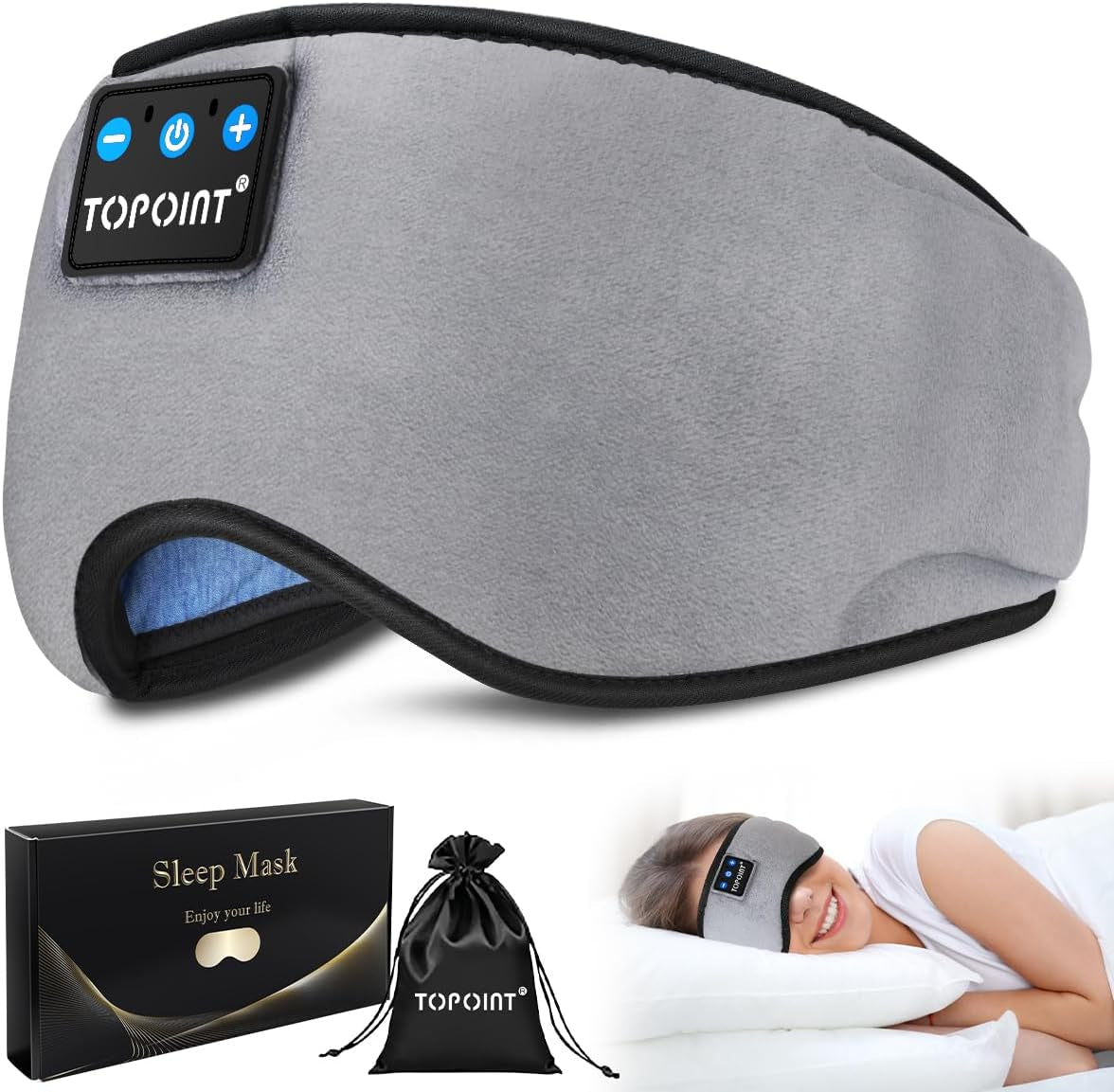 Wireless Sleep Headphones & Eye Mask - Pixel World Store